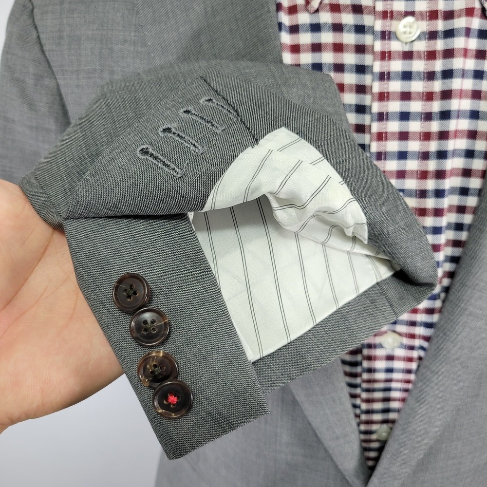 Suitsupply SIENNA Vitale Barberis Men's Sport Coat Blazer Two Button Gray 42L‎ - Picture 10 of 16